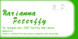 marianna peterffy business card
